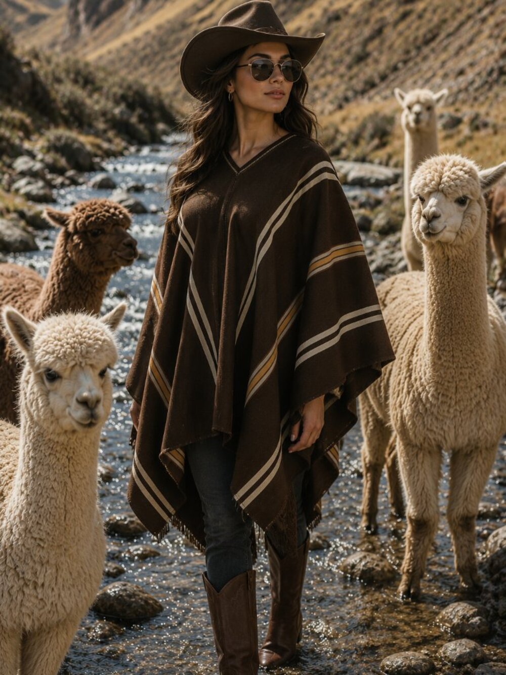 Antique Quechua Wool Poncho from the 1950s – Andes Textile, Collector’s Treasure
